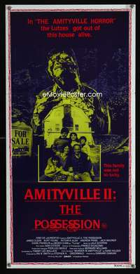 a434 AMITYVILLE 2 Aust daybill movie poster '82 The Possession!
