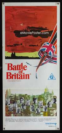a451 BATTLE OF BRITAIN Aust daybill movie poster '69 Michael Caine
