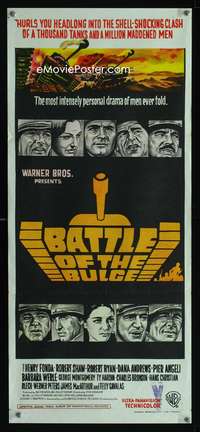a452 BATTLE OF THE BULGE Aust daybill movie poster '66 Henry Fonda