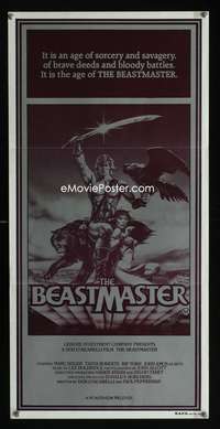 a454 BEASTMASTER Aust daybill movie poster '82 Marc Singer, Roberts