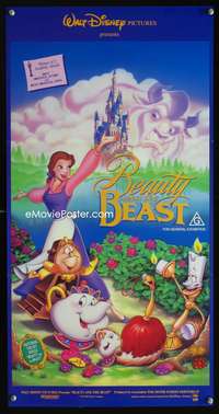 a455 BEAUTY & THE BEAST cast style Aust daybill movie poster '91