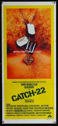 a495 CATCH 22 Aust daybill movie poster '70 Mike Nichols, Heller