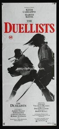 a551 DUELLISTS Aust daybill movie poster '77 Ridley Scott, Carradine