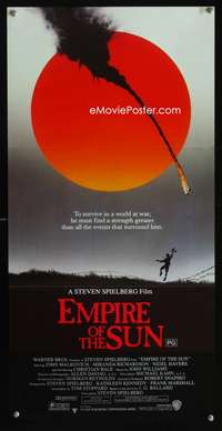 a557 EMPIRE OF THE SUN Aust daybill movie poster '87 Spielberg, Bale