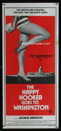 a614 HAPPY HOOKER GOES TO WASHINGTON Aust daybill movie poster '77