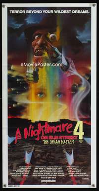 a724 NIGHTMARE ON ELM STREET 4 Aust daybill movie poster '88 Englund