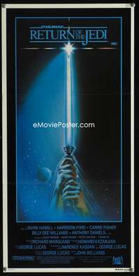 a774 RETURN OF THE JEDI style A Aust daybill movie poster '83 Lucas