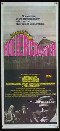 a787 ROLLERCOASTER Aust daybill movie poster '77 George Segal