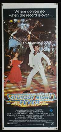 a794 SATURDAY NIGHT FEVER Aust daybill movie poster '77 John Travolta