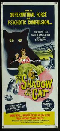 a802 SHADOW OF THE CAT Aust daybill movie poster '61 Barbara Shelley