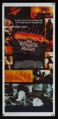 a843 STAR TREK II Aust daybill movie poster '82 Leonard Nimoy, Shatner