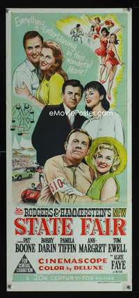 a850 STATE FAIR Aust daybill movie poster '62 Alice Faye, Pat Boone