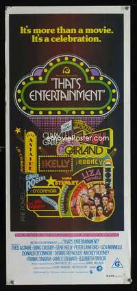 a879 THAT'S ENTERTAINMENT Aust daybill movie poster '74classic scenes