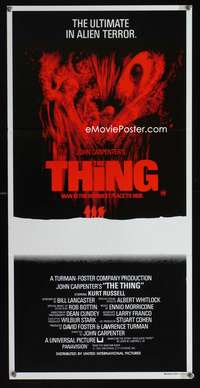 a882 THING Aust daybill movie poster '82 John Carpenter horror!
