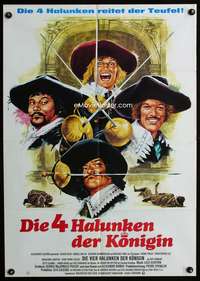 a113 4 MUSKETEERS German movie poster '75 cool different artwork!
