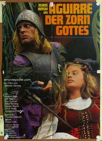a115 AGUIRRE, THE WRATH OF GOD German movie poster '72 Klaus Kinski