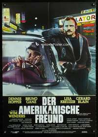 a117 AMERICAN FRIEND German movie poster '77 Dennis Hopper, Wenders