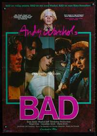 a122 BAD German movie poster '77 Andy Warhol, Carroll Baker