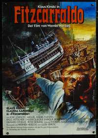 a094 FITZCARRALDO German 33x46 movie poster '82 Klaus Kinski, Herzog