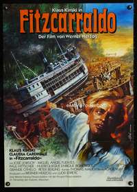 a171 FITZCARRALDO German movie poster '82 Klaus Kinski, Werner Herzog