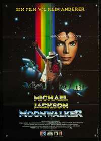 a209 MOONWALKER German movie poster '88 Michael Jackson in space!