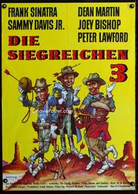 a228 SERGEANTS 3 German movie poster R70s great art of The Rat Pack!