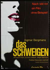 a236 SILENCE German movie poster R68 Ingmar Bergman, Swedish!