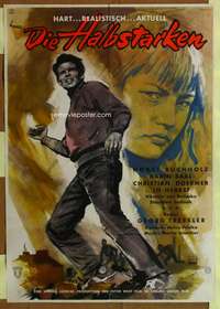 a242 TEENAGE WOLF PACK German movie poster '57 Horst Buchholz, Baal