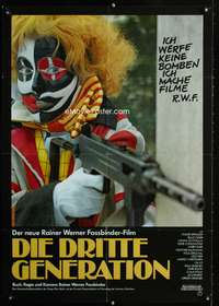 a243 THIRD GENERATION German movie poster '79 Rainer Werner Fassbinder