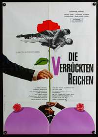 a252 TWIST German movie poster '76 Chabrol, sexy Heidelberg art!