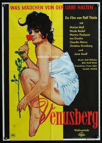 a255 VENUSBERG German movie poster '63 sexy Kessler artwork!