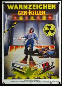a259 WARNING SIGN German movie poster '85 Sam Waterston, great art!