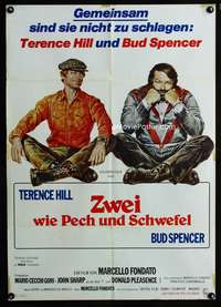 a260 WATCH OUT WE'RE MAD German movie poster '74 Terence Hill