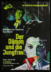 a264 WHIP & THE BODY German movie poster '63 Mario Bava, Chris Lee