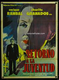a365 RETORNO A LA JUVENTUD Mexican movie poster '54 Caballero