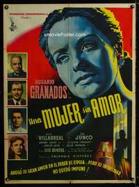 a393 WOMAN WITHOUT LOVE Mexican movie poster '52 Luis Bunuel