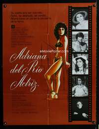 a061 ADRIANA DEL RIO ACTRIZ South American movie poster '79 sexy!