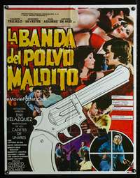 a070 LA BANDA DEL POLVO MALDITO South American movie poster '78 Ocana