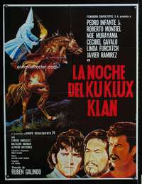 a072 LA NOCHE DEL KU KLUX KLAN South American movie poster '80 Galindo