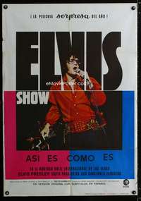 a278 ELVIS THAT'S THE WAY IT IS Spanish movie poster '70 Presley bio!