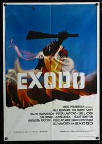 a280 EXODUS Spanish movie poster R76 Paul Newman, Otto Preminger