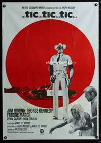 a315 TICK TICK TICK Spanish movie poster '70 black sheriff Jim Brown!
