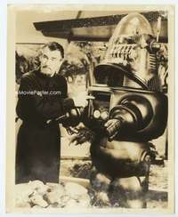 c060 FORBIDDEN PLANET vintage 8x10 movie still '56Robby the Robot & Morbius