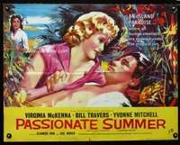 d458 PASSIONATE SUMMER English half-sheet movie poster '58 McKenna