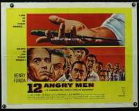 d003 12 ANGRY MEN style A half-sheet movie poster '57 Henry Fonda, Sidney Lumet