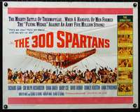 d007 300 SPARTANS half-sheet movie poster '62 Richard Egan, Diane Baker