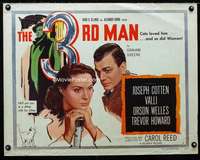 d630 THIRD MAN style A half-sheet movie poster '49 Orson Welles, film noir!