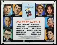 d025 AIRPORT half-sheet movie poster '70 Burt Lancaster, Dean Martin