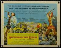 d029 ALEXANDER THE GREAT half-sheet movie poster '56 Richard Burton, March