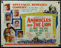 d040 ANDROCLES & THE LION half-sheet movie poster '52 Jean Simmons, Mature